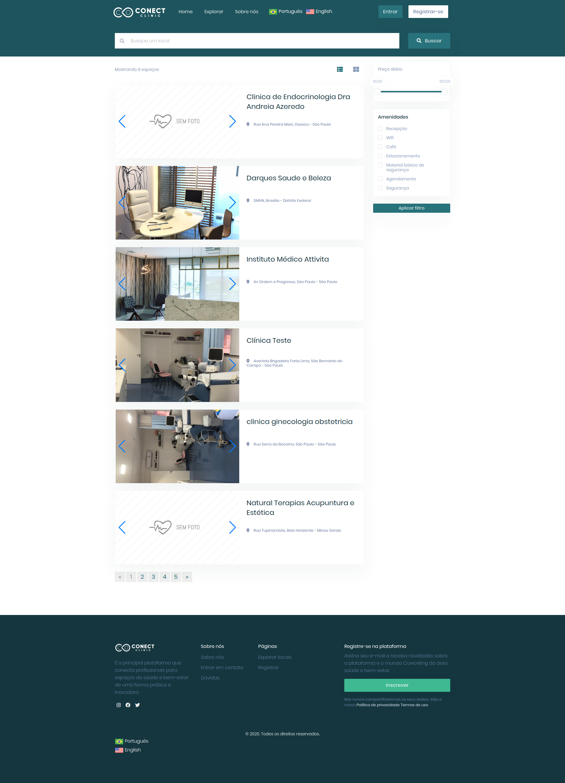 Conect Clinic — ecrã 3