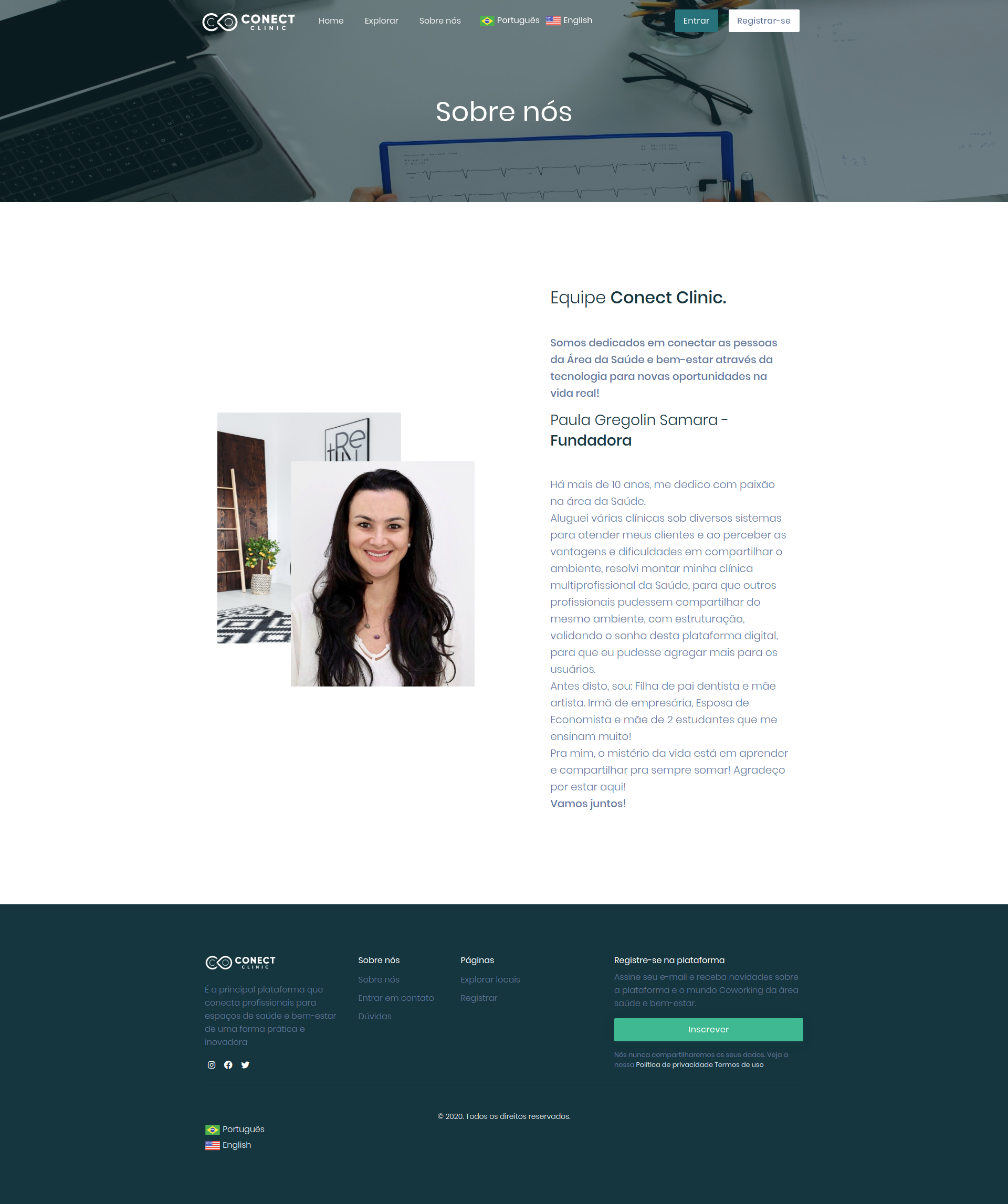Conect Clinic — ecrã 4